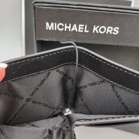 Michael Kors Jet Set Men's Slim Billfold Wallet- Brown/Black - NWT - Picture 3 of 6